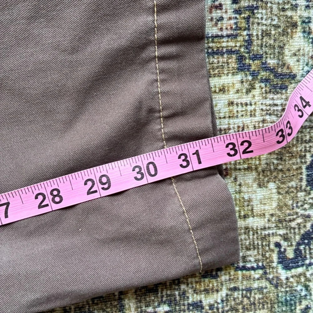 True Religion Mens Brown Cargo Pants 34 Utility Workwear Y2K Straight Leg Cotton